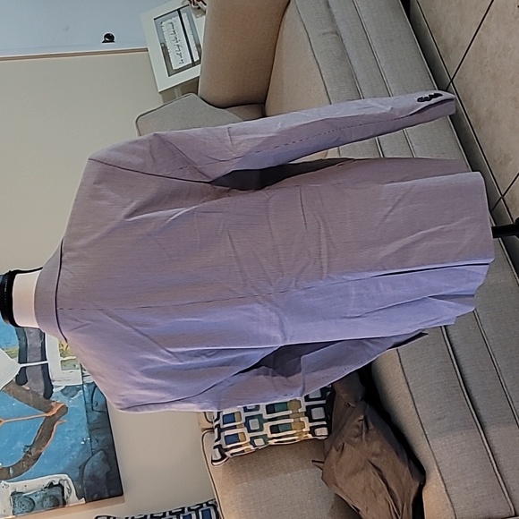 40 Short Express photographer fitted Grey and white striped men's jacket coat - Picture 5 of 10